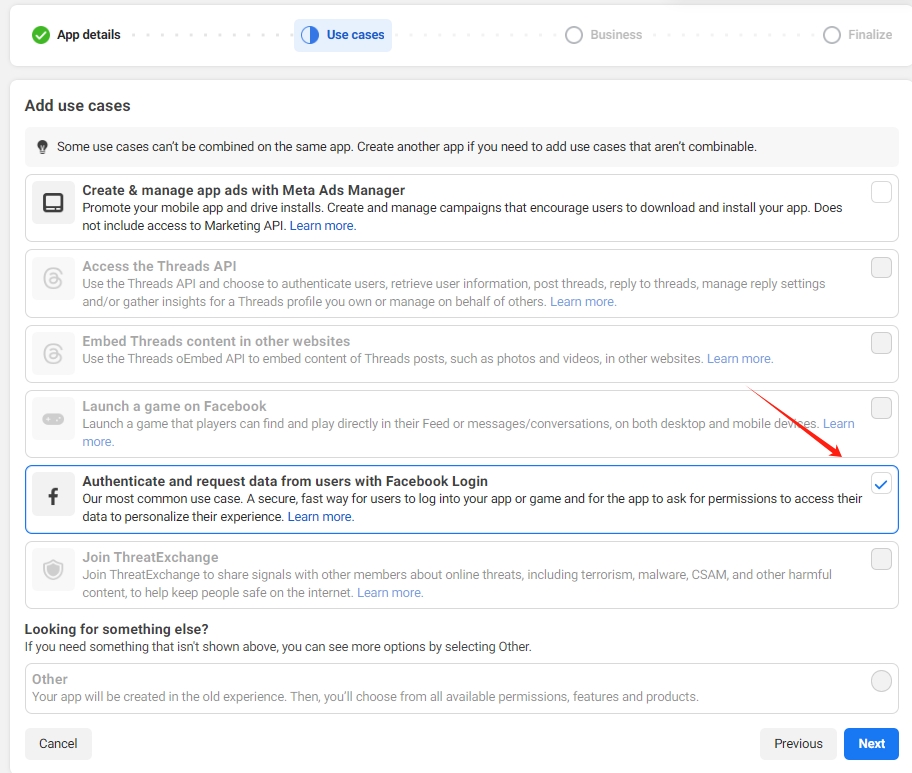 checked authentication in create app