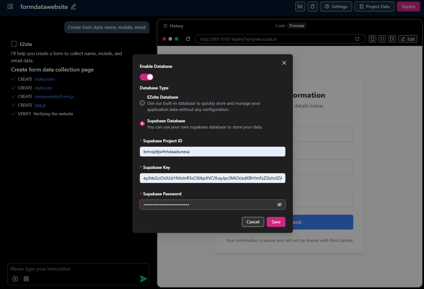 Supabase Integration | Help Docs